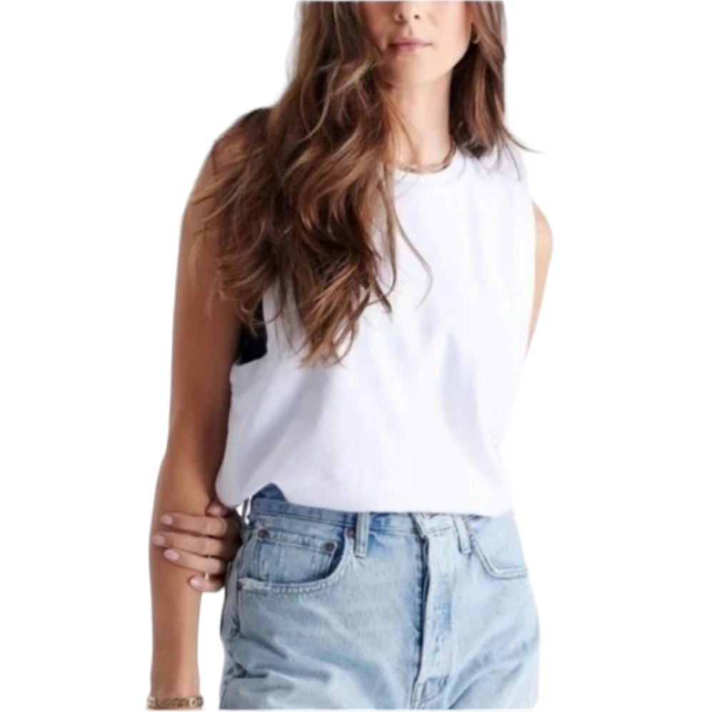 Emma Knudsen Women's Size Small Boyfriend Tank in Gray